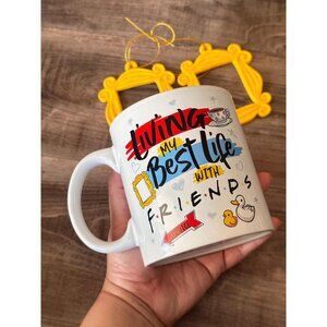 Living My Best Life With Friends Mug & Frame Ornament Set